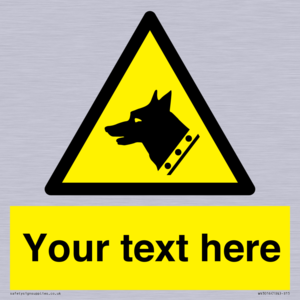 Custom Warning: Guard dog